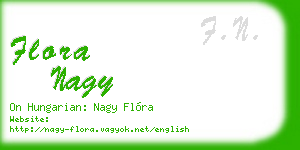 flora nagy business card